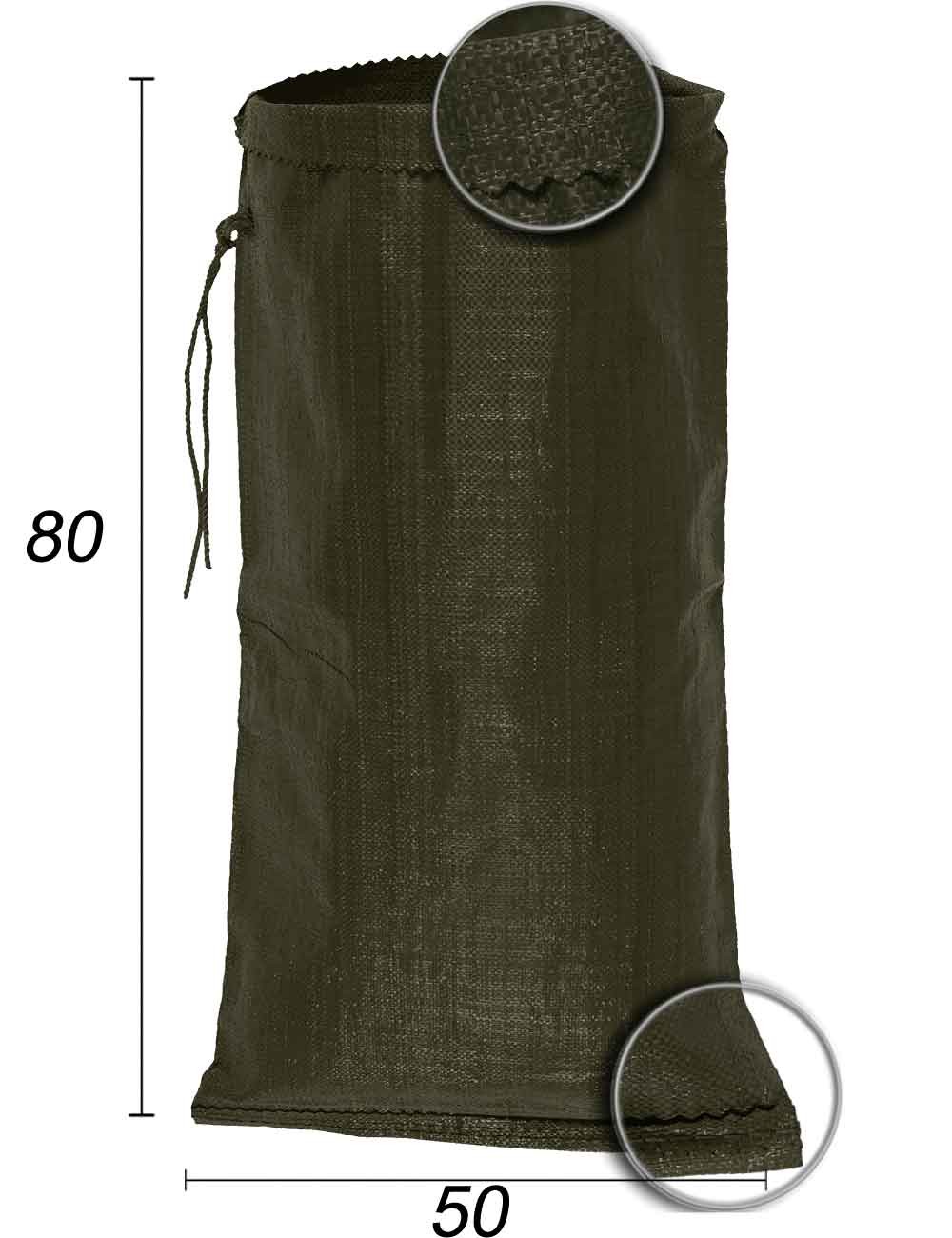 Schüttgutsack aus Polypropylen Grün - 50X80