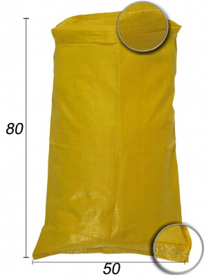 Schüttgutsack aus Polypropylen Gelb - 50X80