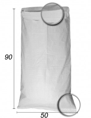 Schüttgutsack aus Polypropylen Weiß - 50X90