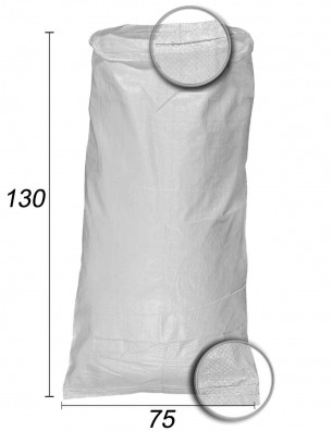 Schuttsack aus Polypropylen Weiß - 75X130