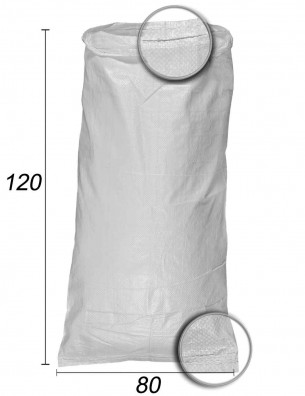 Schuttsack wiederverwendbar Weiß - 80X120