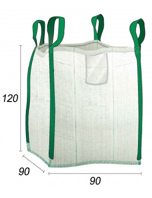 Big Bag Gartentasche Verstärkt, Mehrzweck - 90X90X120