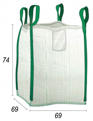 Sack für Baustellenabfälle 0,5 T - 300 Liter - 69X69X74