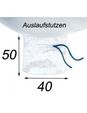 Big Bag Innen mit 70µ Beutel gefüttert - 99X99X134 - Auslaufstutzen 40X50
