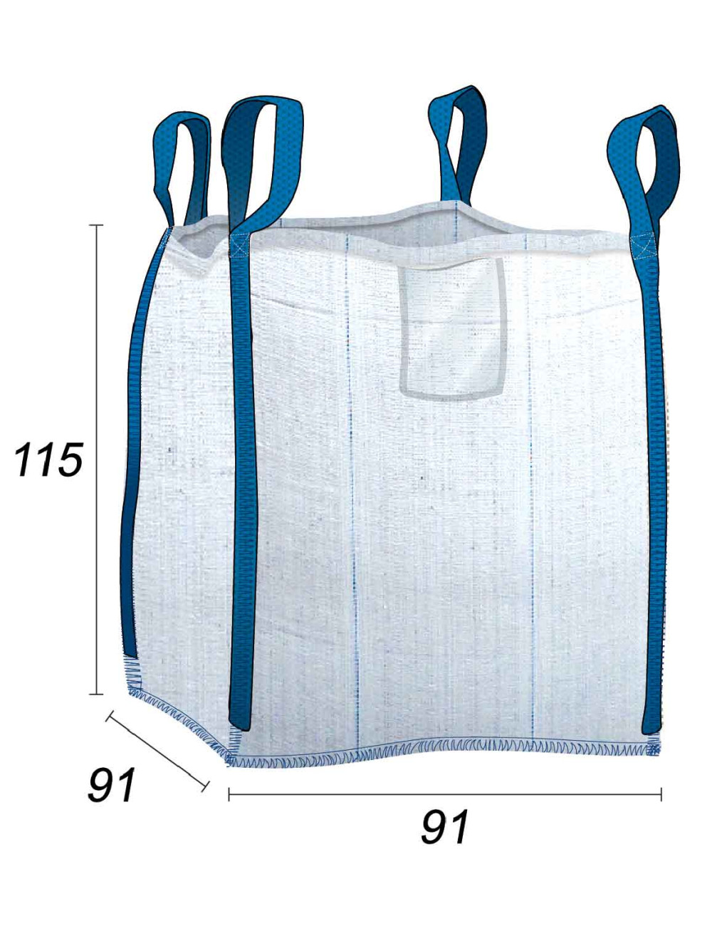 Big Bag Spezielle Filterung 300 Mikron - 91X91X115